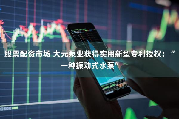 股票配资市场 大元泵业获得实用新型专利授权：“一种振动式水泵”